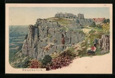 Lithographie Regenstein, Totalansicht 