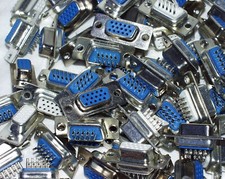 2 Stück D-SUB 15 polig Buchse