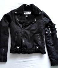 Bat Attack Goth Army Winterjacke Biker Military SteamPunk gefüttert PunkRave S M