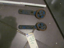 2 Rollen für Scheunentor Durchmesser 8cm Länge ca.21cm rostig verbogen SR2/1/5/1