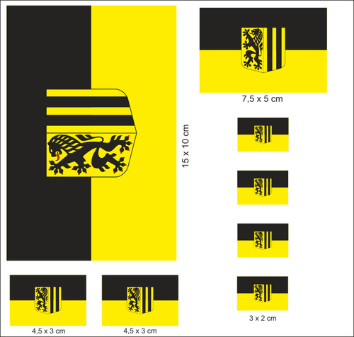 Aufkleber set flagge fahne - aufkleber-set,