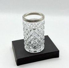 Vintage geschliffenes Glas mit