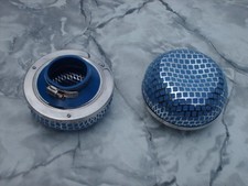 FK,Universal Sport Sound Luftfilter Chrom Gehäuse 85x 150mm . Ø Rohr 60mm