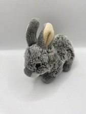 Kuscheltier Hase Teddy Hermann 15cm grau Stofftier Plüschtier süß spielen