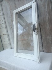 1 xGrosses, Altes Holzfenster,  Fensterflügel, Holz 66cm x 38cm x 2,8cm Antik