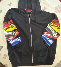 Supreme Thrasher Zipp Pullover XL Schwarz