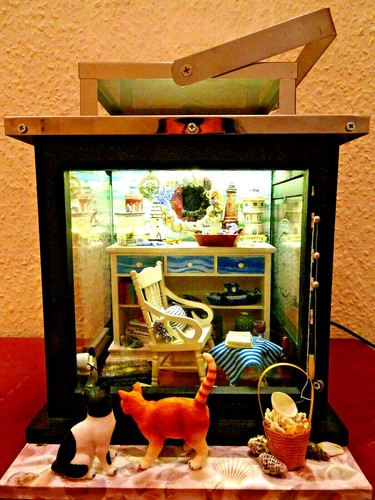 Led laterne diorama dollhouse - led,