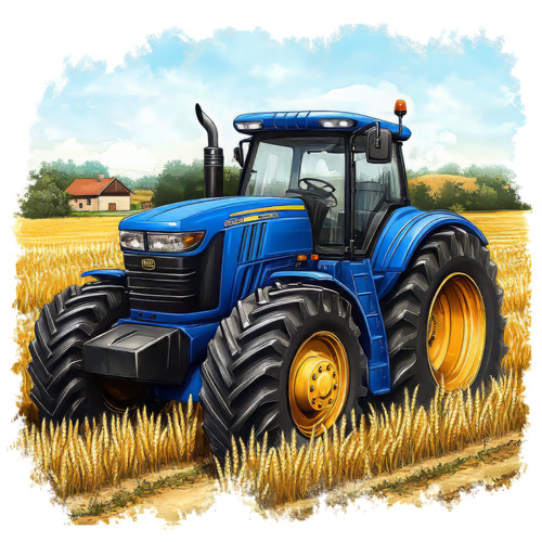Wandtattoo aufkleber traktor - wandtattoo,