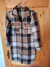 Damen Karohemd Holzfällerhemd Hemdjacke Braun Gr. S Cloud 5ive