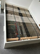 IKEA Brimnes Bett mit Lattenrost Leirsund  weiß 140x200 cm