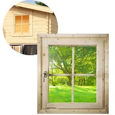 Gartenhaus Fenster Holz 69 x 80 cm Dreh-/Kippfenster Gartenhausfenster Echtglas