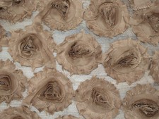 3D Rosen Chiffon Stoff -