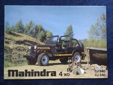 Mahindra 4 WD CJ 340 CJ 540 Prospekt
