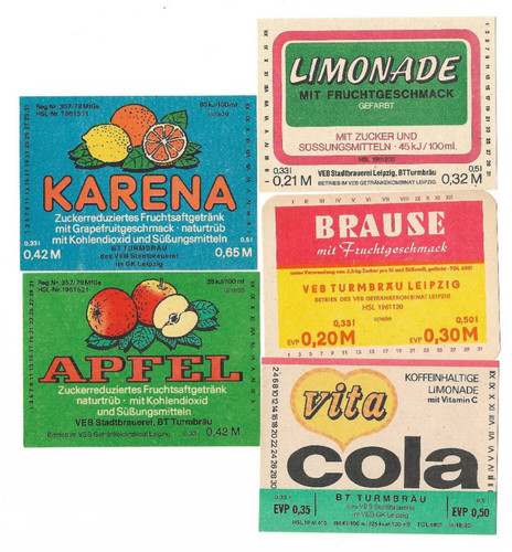 Ddr afg etiketten - ddr, limonade/