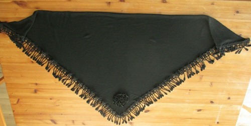 Schwarzes schultertuch - schwarzes,