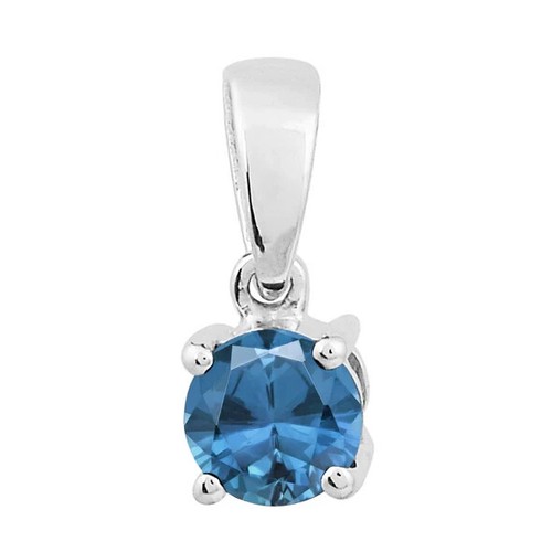 Runder swiss blue topas - swiss,