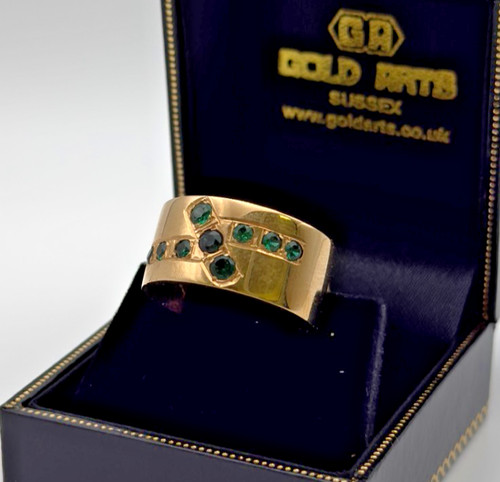 Goldring grüner stein - grüner,