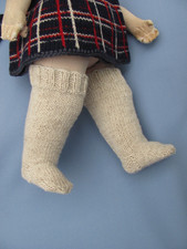 1 Paar lange hellbeige