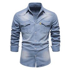 Herren Jeanshemd Denim