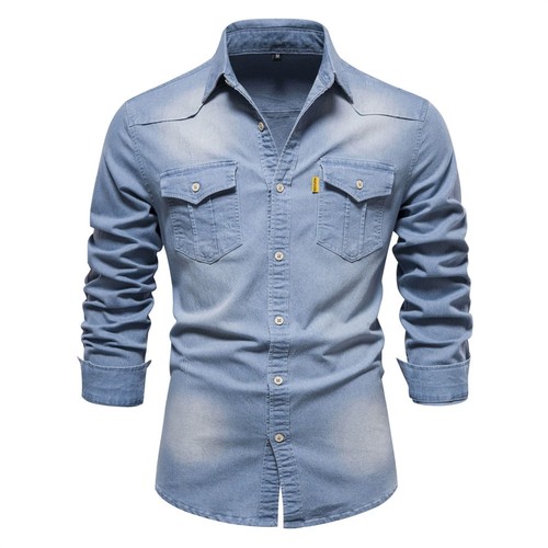 Herren jeanshemd denim - herren,
