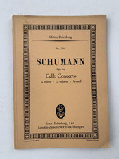 Noten . Schumann. Opus 129. Cello Concerto A moll.  Taschenpartitur.