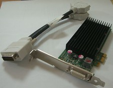 Nvidia Quadro NVS 300 NVS300 512MB PCIe x1 DMS-59 Dual Head Inkl. Kabel  Adapter