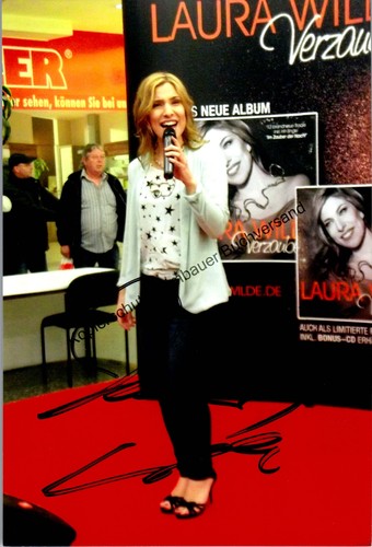 Original autogramm laura wilde - laura,