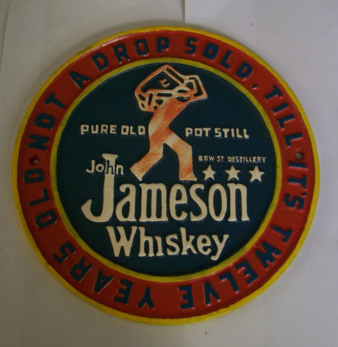 Vintage gusseisen john - john, jameson
