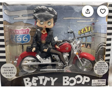 BIKER BETTY BOOP ON MOTORCYCLE