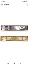 2 * Edelstahl Kennzeichenhalter gold hochwertig Premium 