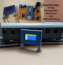 Digitale Anzeigetafel Zugzielanzeiger  0.96 Display Modelleisenbahn Spur TT H0