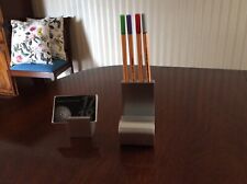 Schreibtisch Designer Set ,siehe Foto,von Pierre Vandell France Massives Mat.