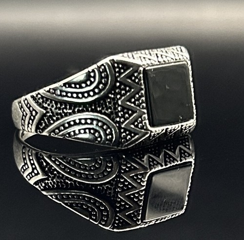 Herrenring 925 silber stein - silber,