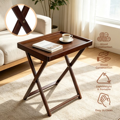 Tabletttisch holz klapptisch - holz,