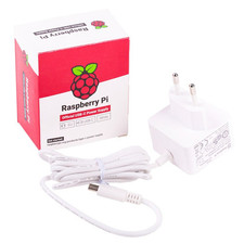 Raspberry Pi 4 Netzteil 5,1V 3,0A USB-C EU Stecker, 1,5m Kabel, weiß