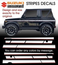 Suzuki samurai stripes decals - suzuki,