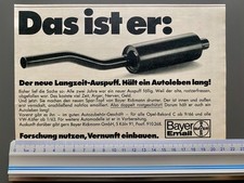 Bayer Email Rickmann Langzeit Auspuff Oldtimer 1974 Vintage Ad Werbung Reklame