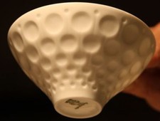 Hutschenreuther Selb Bavaria Germany weiß Schale Kugel Kreis Rockabilly 70er