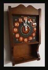 Retro Wanduhr Küche Laufen Suisse Fliese Eiche Holz Quarzlaufwerk *Midcentury