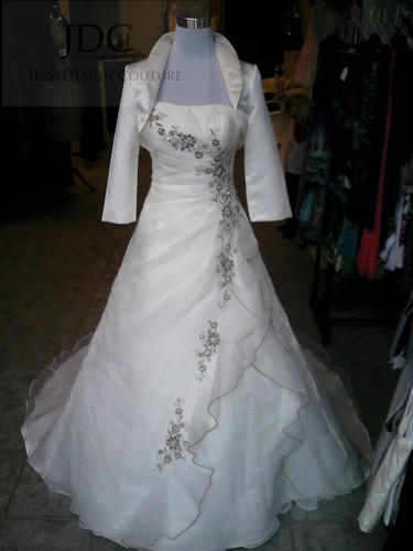 Klassisches weiß brautkleid - klassisches,