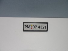 PLAYMOBIL - Nummernschild /