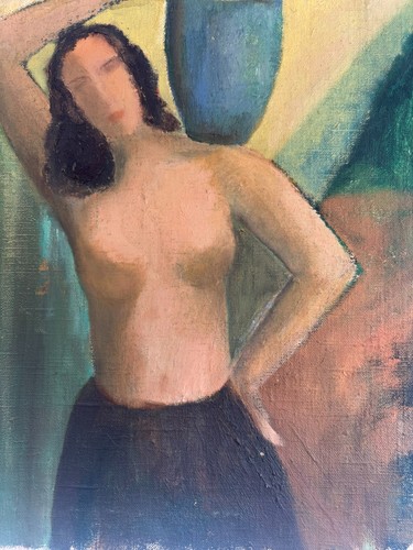ölgemälde akt frau portrait - frau,