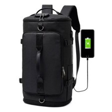 Rucksack Damen Herren Schwarz