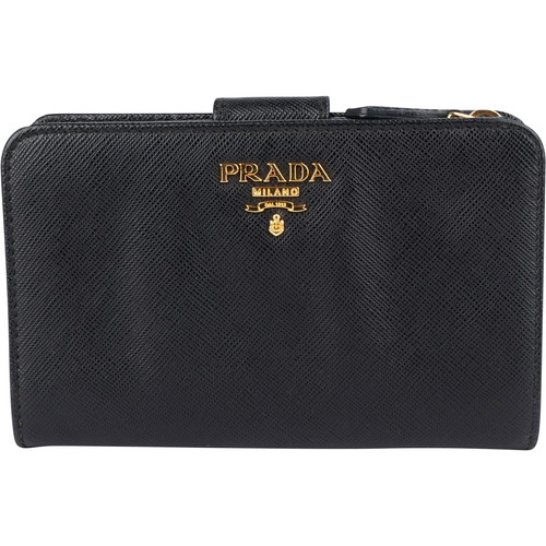 Prada saffiano leather bifold - prada,