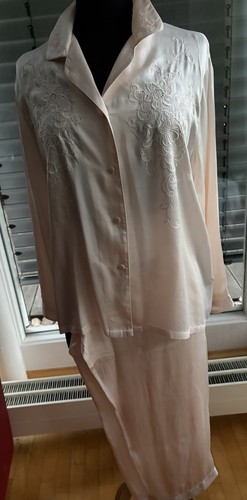 Dun seiden pyjama - dun, d
