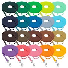 Hundeleine Biothane Schleppleine 12mm mit Handschlaufe in 30 Farben Leine Hunde