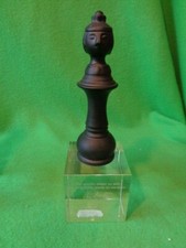 Schachfigur Dame schwarz Briefbeschwerer 19 cm Designer  Wiinblad von Rosenthal