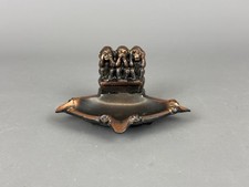 Vintage Aschenbecher Kupfer Drei Weise Affen Design Ashtray Mid Century 