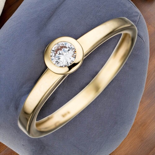 Damen ring 333 gold gelbgold - ring,