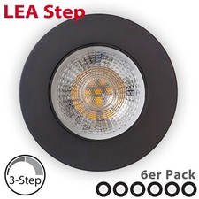 6x LED Einbaustrahler 7W Spot Strahler ultraflach 3-Step Dimmbar Einbauleuchte